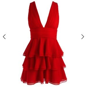 Alice + Olivia Holly Ruffle Mini Dress.